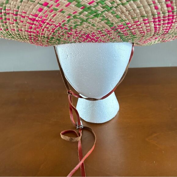 Sensi Studio Women\'s Pareado Frayed Extra Long Brim Panama Hat In Pine Pink